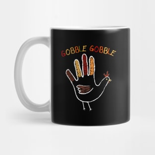 Kid's Art Class Hand Turkey Mug